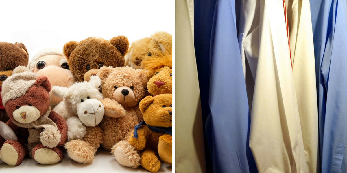 stuffed animals, clothing clutter is not trash
